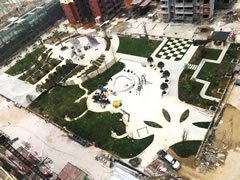 工程進度播報 | 中庭園林實景呈現(xiàn)，地下車位初見雛形！